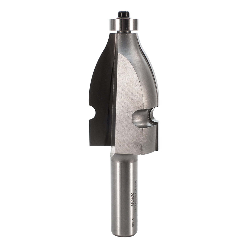 Handrail Router Bit - 1/2" SH 1/4" BD - Diameter:1-1/4" - Cutting Length:2"